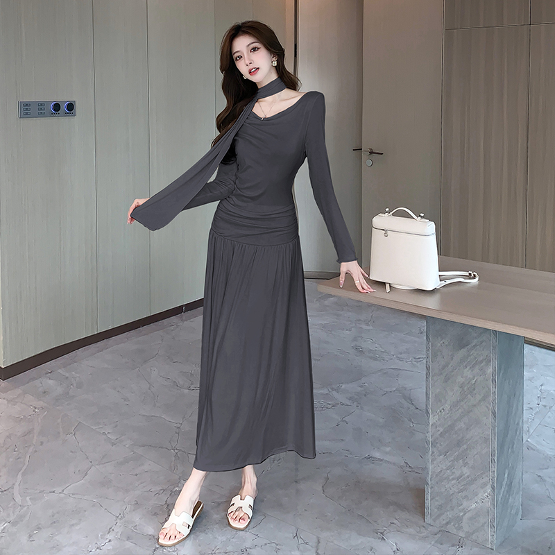 2026 Spring Summer French Style Lazy Long Dress with High-End Feel